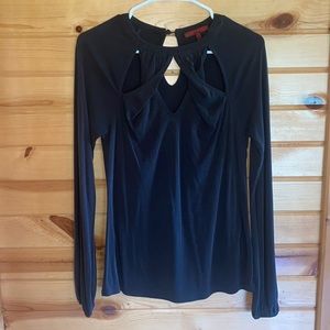 worn once charcoal black long sleeve